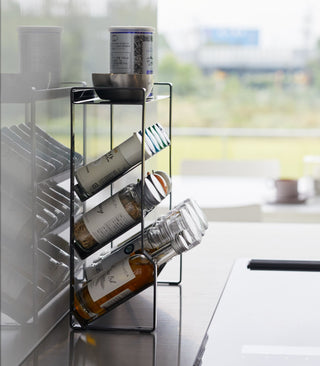 Four-Tier Slim Spice Rack - Steel - By Baano