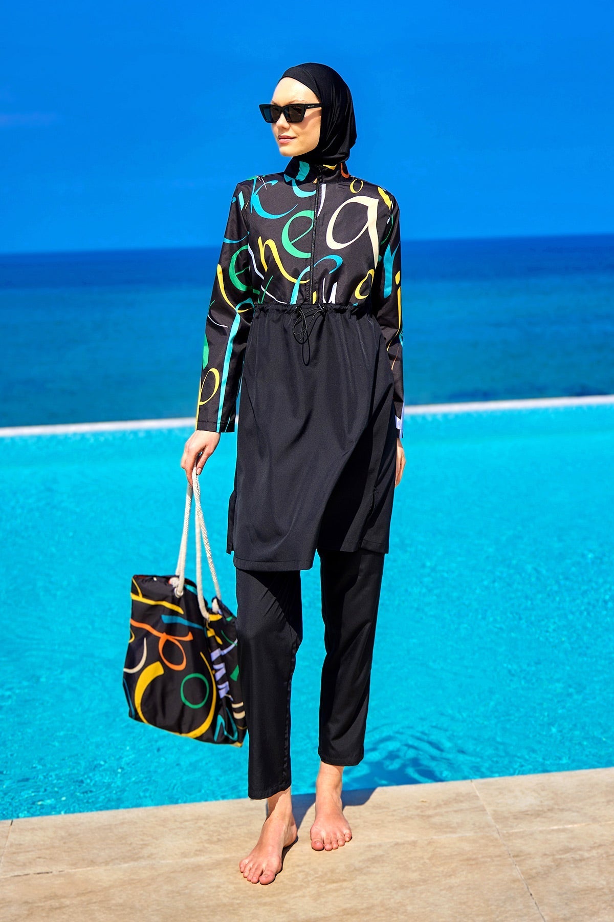 Rivamera Modest Full-Coverage Swimsuit - R2505 Marina Modest