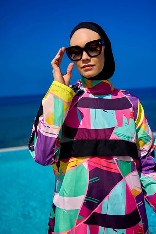 Rivamera Black Full Coverage Burkini Set for R2511 - By Baano