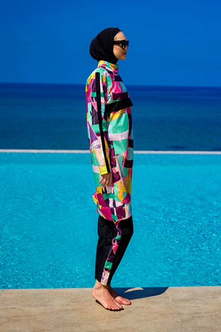 Rivamera Black Full Coverage Burkini Set for R2511 - By Baano