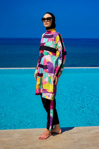 Rivamera Black Full Coverage Burkini Set for R2511 - By Baano