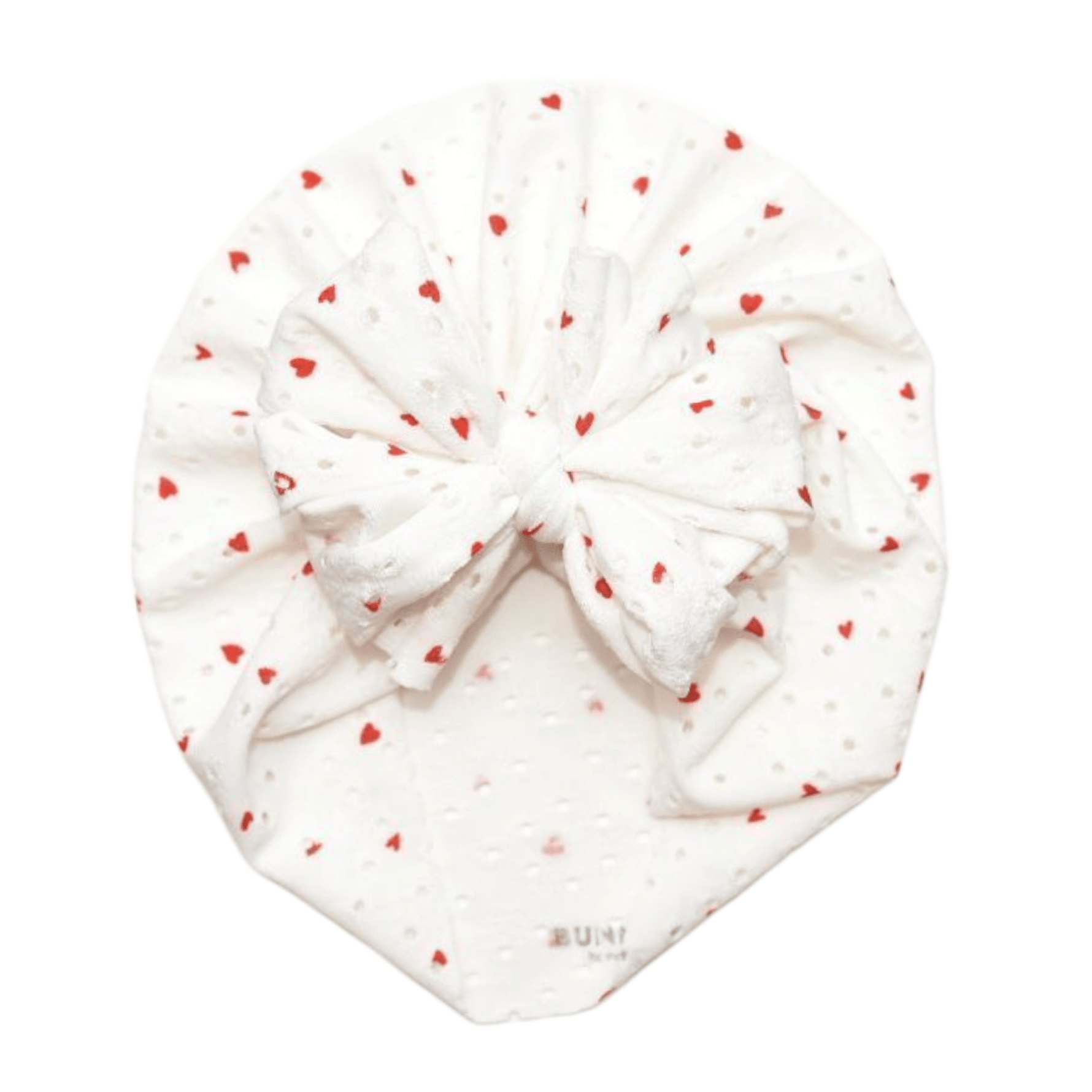 Croía | Mini Red Hearts | Eyelet Headwrap