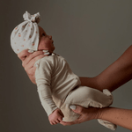 Lyra | Oatmeal Rosettes | Pointelle Headwrap