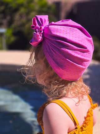 Penny Lane | Taffeta & Red Polka | Swim Headwrap