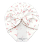 Ruthie | Pink Bows | Ribbed Headwrap