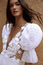 Romance Dreamer Puff Sleeves Mini Dress - By Baano