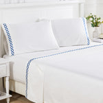 600 Thread Count Rope Embroidered Sheet Set