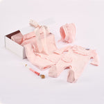 EMILIA | Baby Girls Pink Babysuit Gift Set (4)