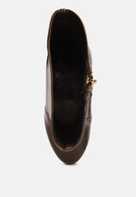 Rossetti Stretch Pu High Heel Ankle Boots