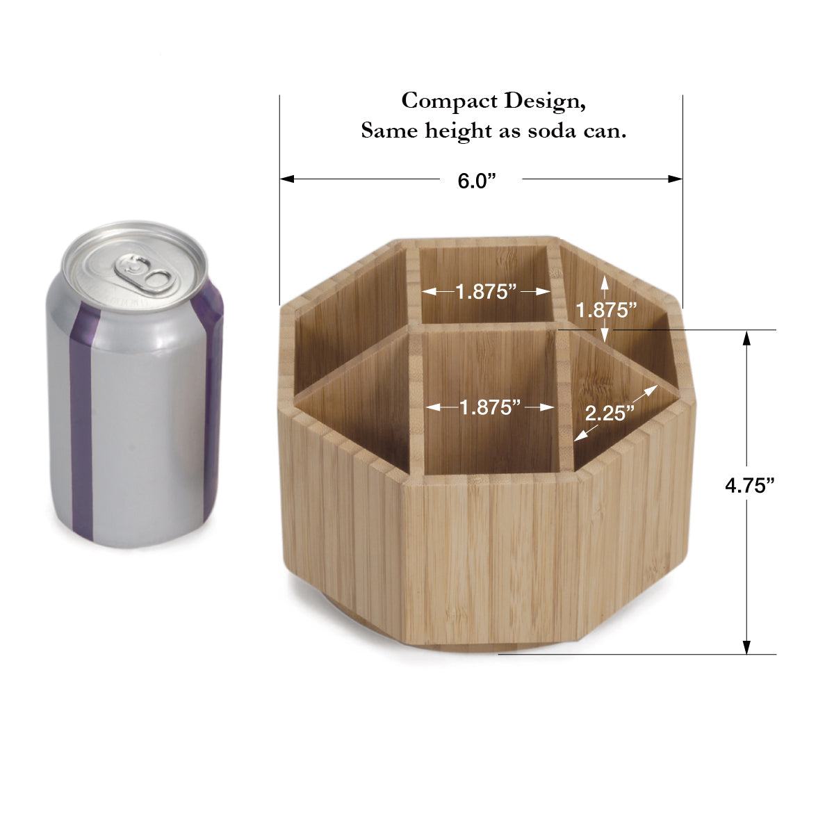 Bamboo Rotating Organizer