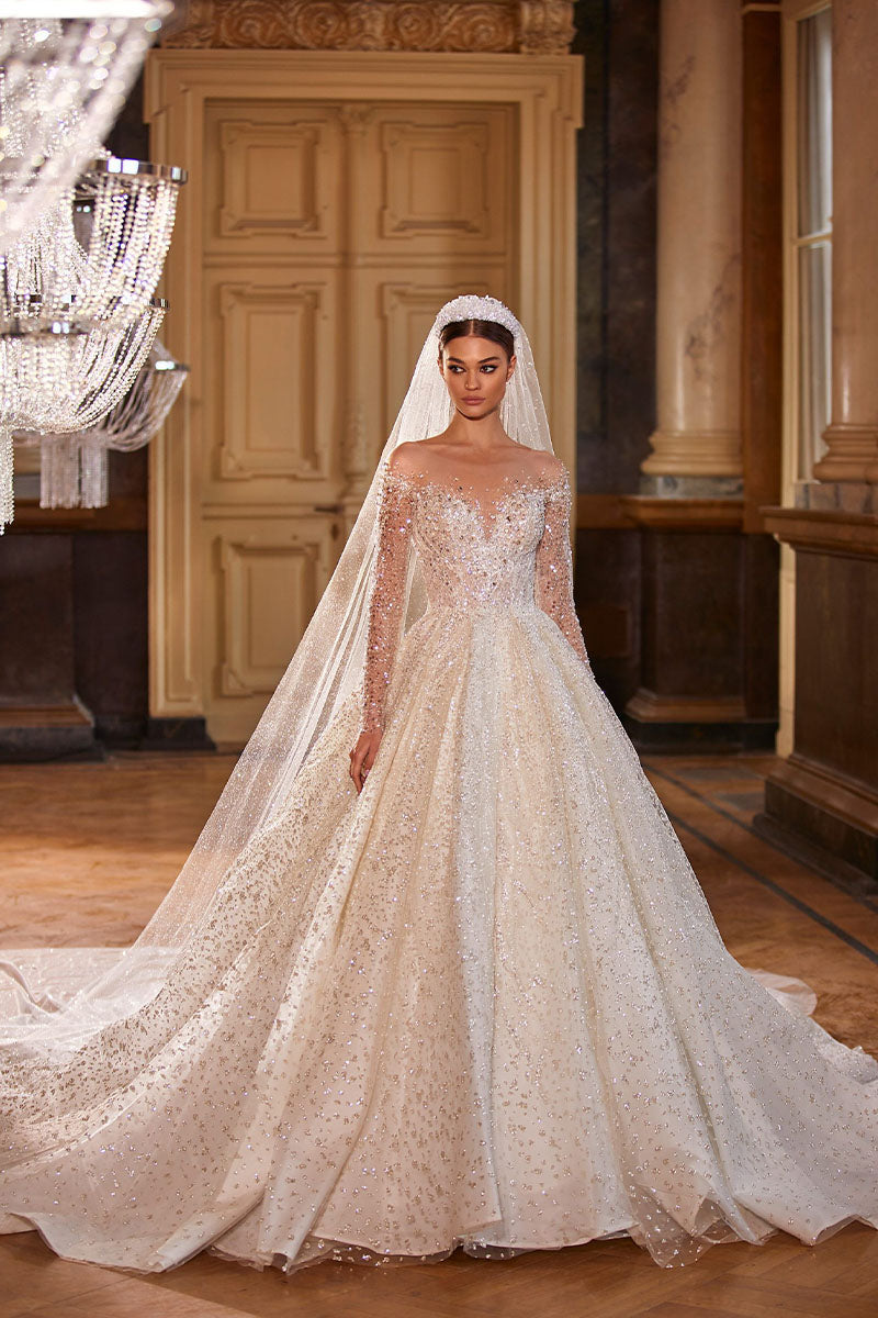 Royal Frances Beaded Wedding Dress - By Baano