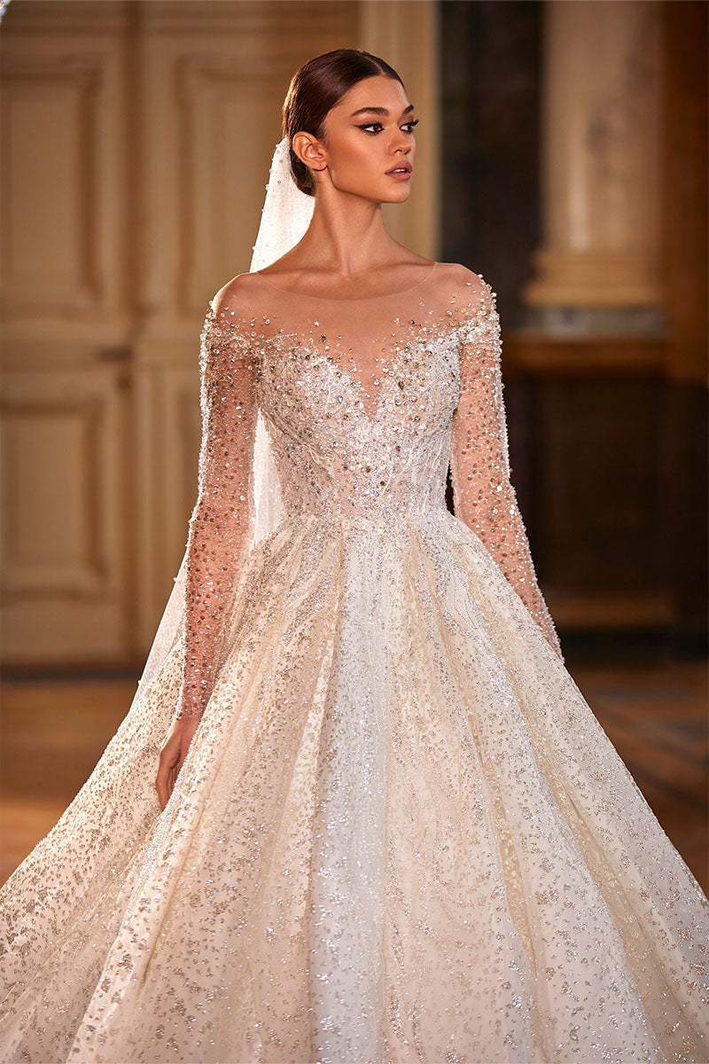 Royal Frances Beaded Wedding Dress - By Baano