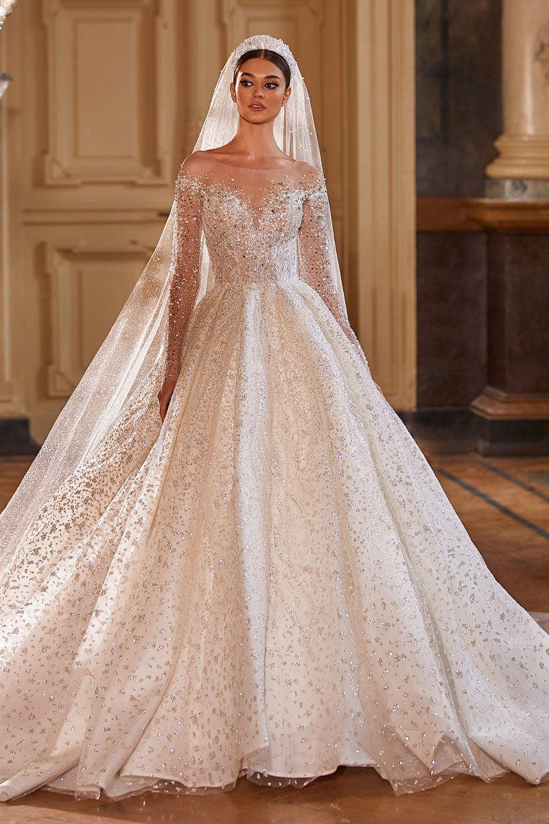 Royal Frances Beaded Wedding Dress - By Baano