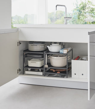 Three-Tier Cabinet Storage Rack (14" H)  - Steel - By Baano