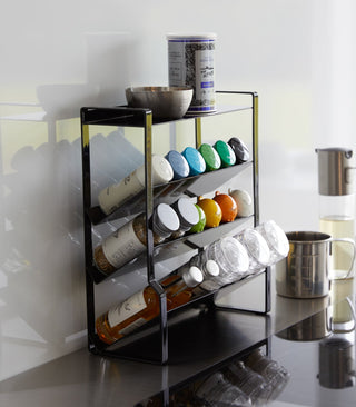 Four-Tier Slim Spice Rack - Steel - By Baano