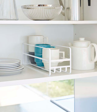 Glass and Mug Cabinet Organizer - Steel - By Baano