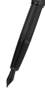 Bailey™ Matte Black Lacquer Stainless Steel Fine Nib Fountain Pen - By Baano