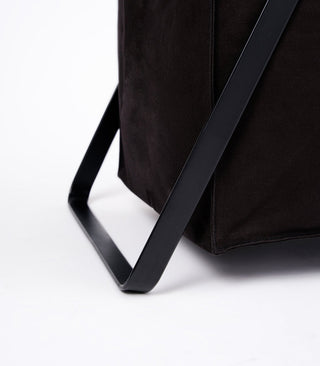 Laundry Hamper with Cotton Liner - Two Sizes - Steel + Cotton - By Baano