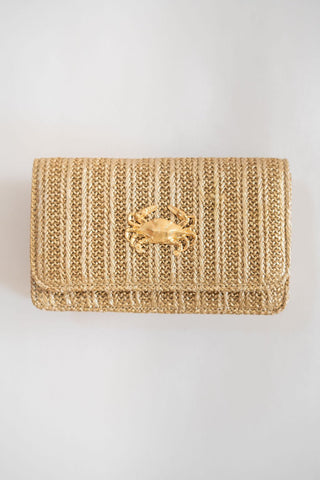 Ruby  - Gold Fabric - Charms