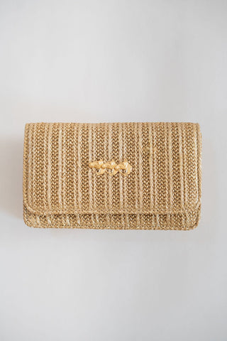 Ruby  - Gold Fabric - Charms