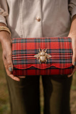 Ruby Scalloped - Red Plaid