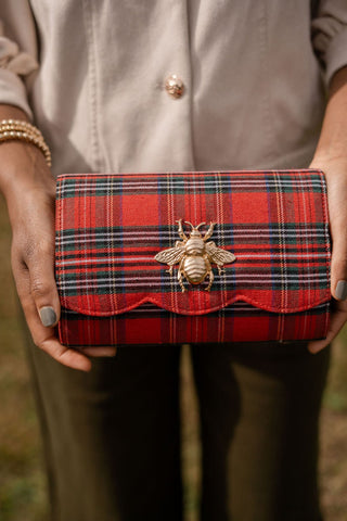 Ruby Scalloped - Red Plaid