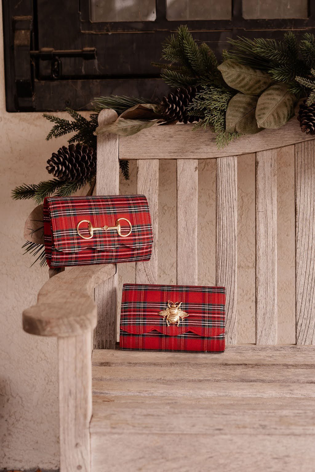 Ruby Scalloped - Red Plaid