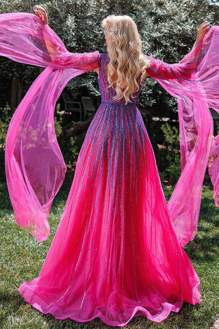 Runway Evening Beaded Maxi Dress - By Baano