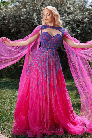 Runway Evening Beaded Maxi Dress - By Baano