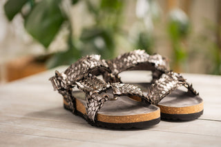 River Dance Woven Sandal in Pewter Naughty Monkey