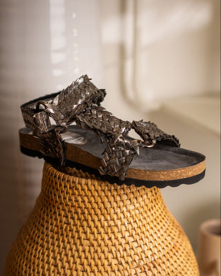 River Dance Woven Sandal in Pewter Naughty Monkey