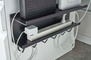 Wall-Mount Cable & Router Storage Rack - Steel - By Baano