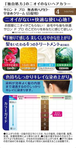 Dariya Salon De Pro Hair Color Cream Light Brown #4