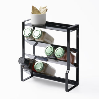 Four-Tier Slim Spice Rack - Steel - By Baano