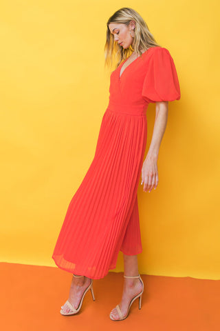 WORD TO THE WISE WOVEN MIDI DRESS - By Baano