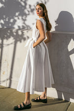 DELICATE DREAMS WOVEN MIDI DRESS - By Baano