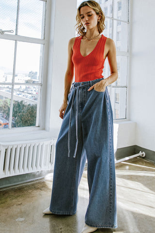 EVERYTHING COUNTS DENIM PANTS - By Baano