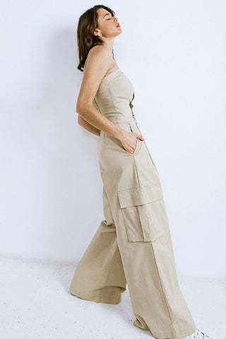 ROYAL AFFAIR WOVEN JUMPSUIT - By Baano