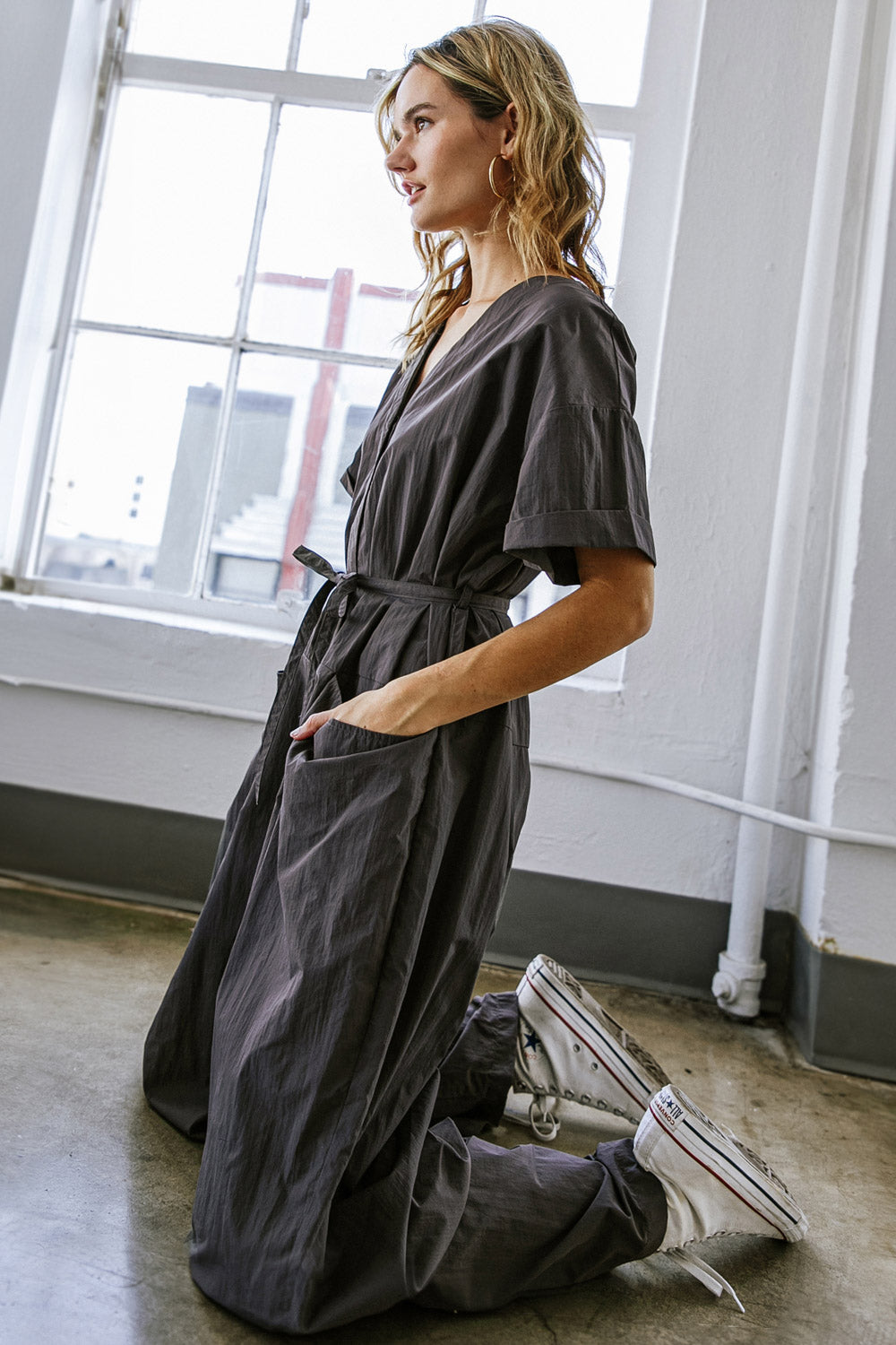 SAY IT AGAIN WOVEN JUMPSUIT - By Baano