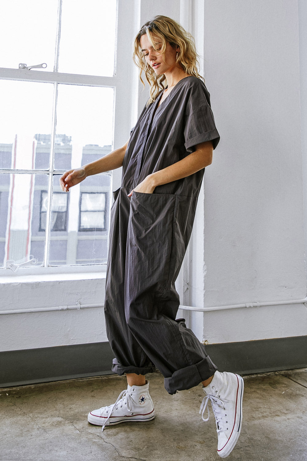 SAY IT AGAIN WOVEN JUMPSUIT - By Baano