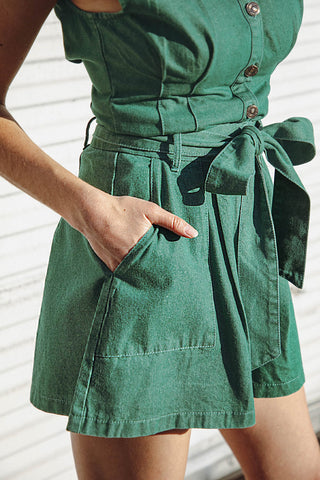 CLEAN SLATE DENIM SHORTS - By Baano