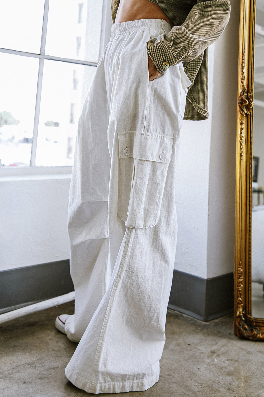 FOREVER BY YOUR SIDE WOVEN CARGO PANTS - By Baano