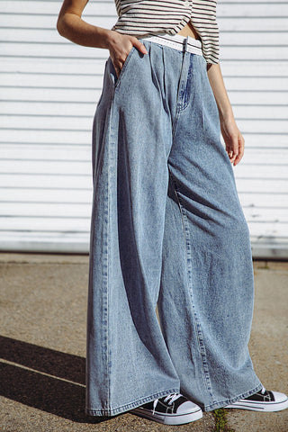 FOREVER WONDERING DENIM PANTS - By Baano