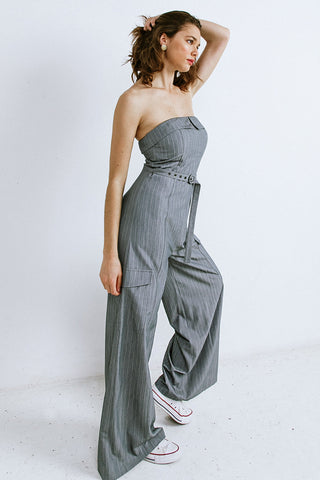 WISHFUL THINKING WOVEN JUMPSUIT - By Baano