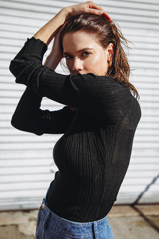 ALL BETS ARE OFF SWEATER TOP - By Baano