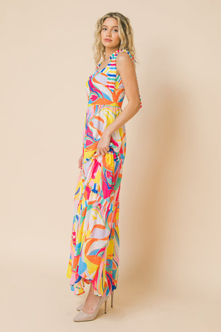 TEA PARTY WOVEN MAXI DRESS - By Baano