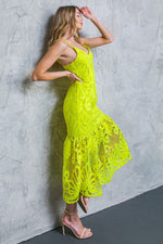 MANHATTAN VILLAGE LACE MIDI DRESS - By Baano