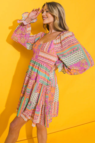 REDEEMING LOVE WOVEN MINI DRESS - By Baano