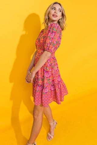 THE LAST LETTER FROM WOVEN MINI DRESS - By Baano