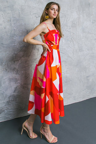 IF YOU DON'T MIND WOVEN MIDI DRESS - By Baano